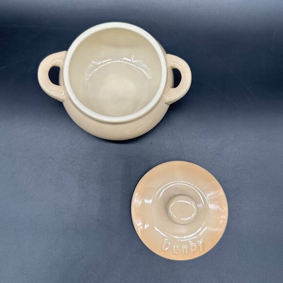 Denby Beige Mini Casserole Dish Lid Pot Double Handle Cookware Single Serve - Picture 6 of 11
